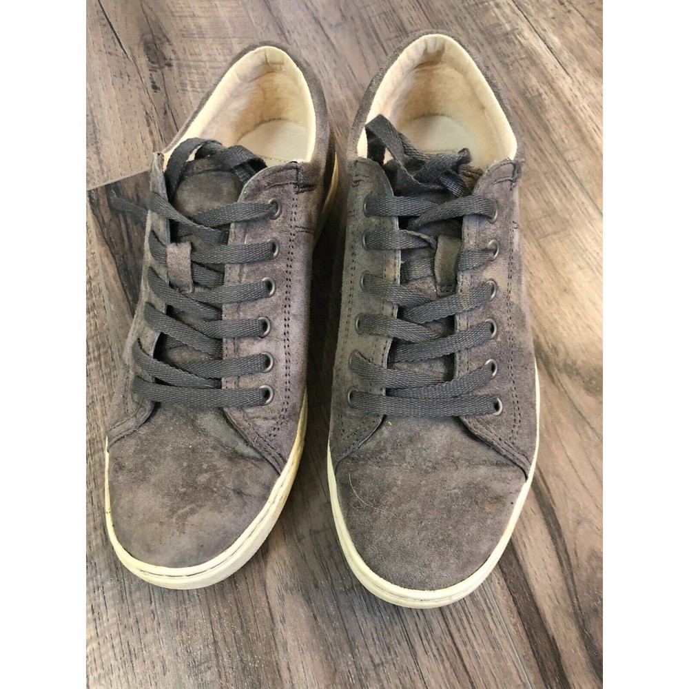 Women's UGG TOMI Pewter 1005484 Suede Leather Sneaker Shoes Size 8